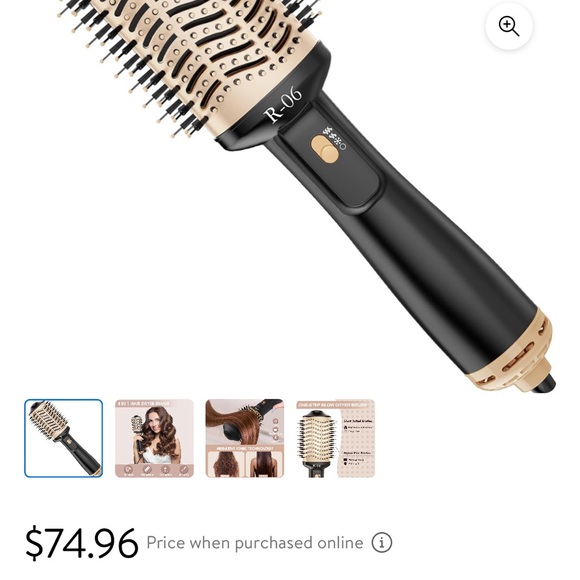 Hair Dryer Brush Blow Dryer Brush in One, 4 in 1 Hair Dryer and Styler Volumizer - Picture 3 of 5